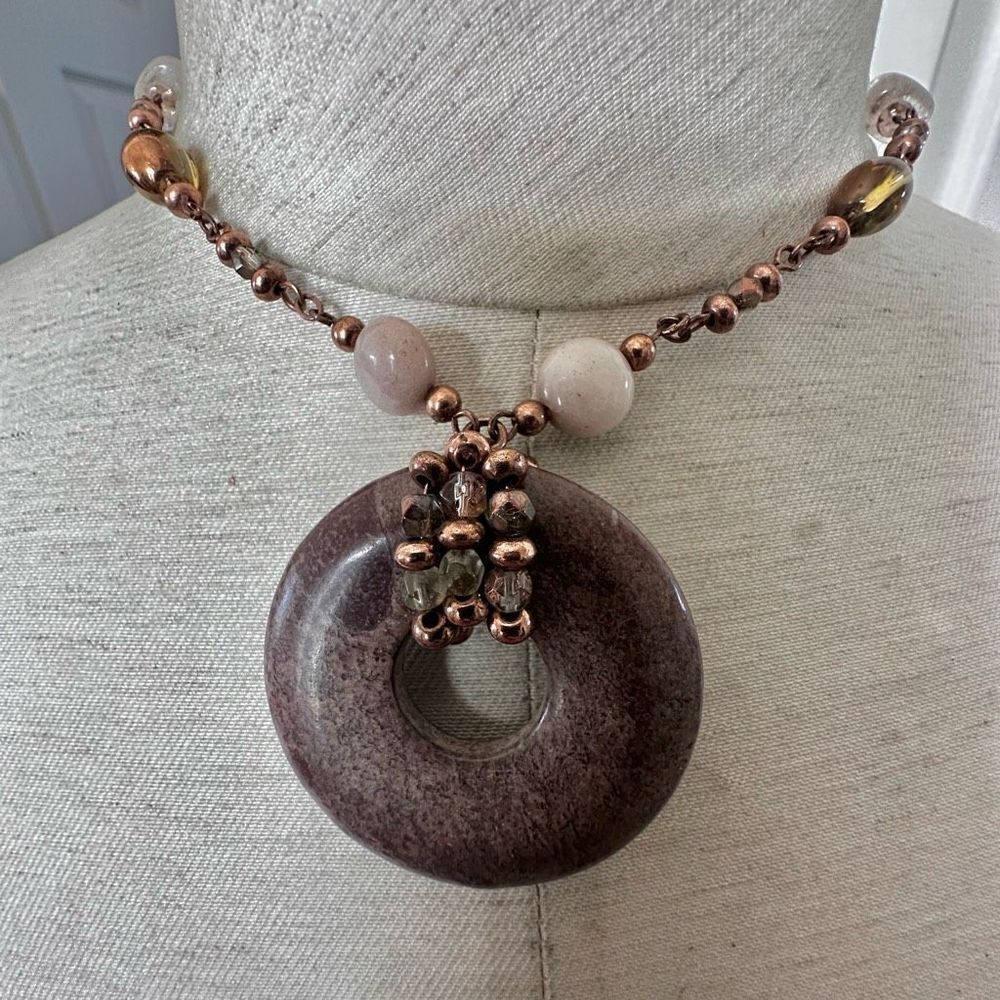 Lia Sophia beaded pendant necklace